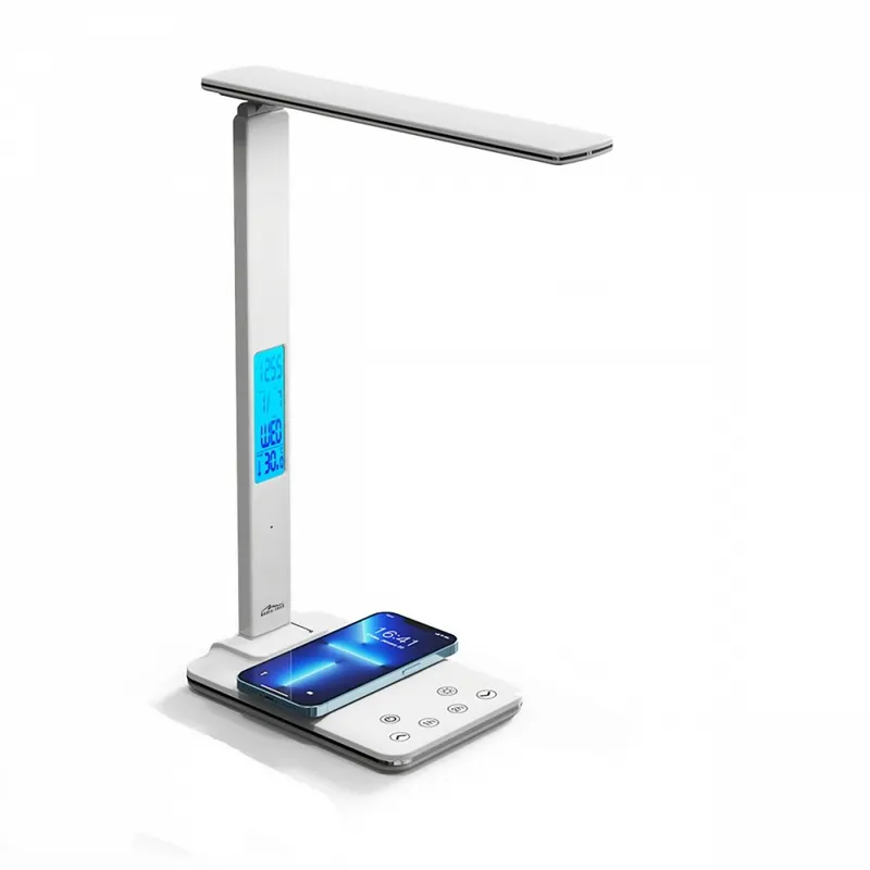 Media-Tech Lampa biurkowa LED z ładowarką indukcyjną LEDITOU MT222 (Biała)