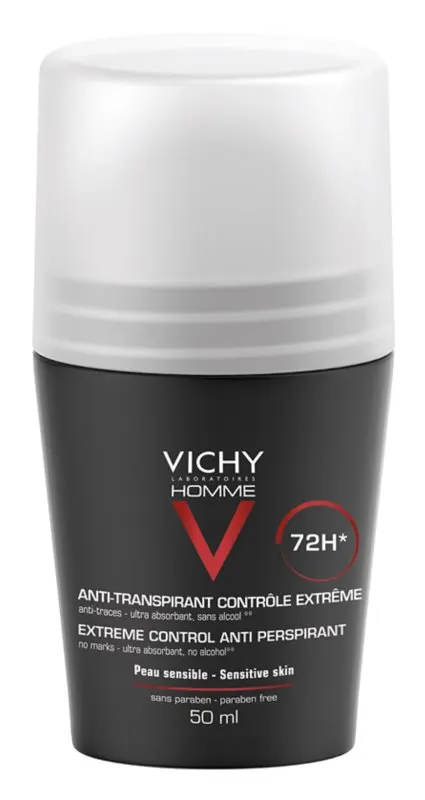 Vichy Homme Dezodorant w Kulce Przeciw Nadmiernej Potliwości 50ml
