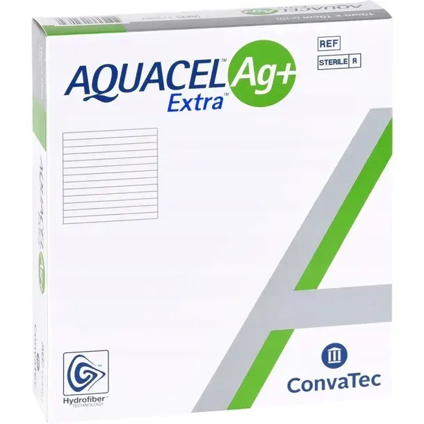 Opatrunek ze srebrem ConvaTec AQUACEL Ag+ Extra 10cm x 10cm, op. 10 szt