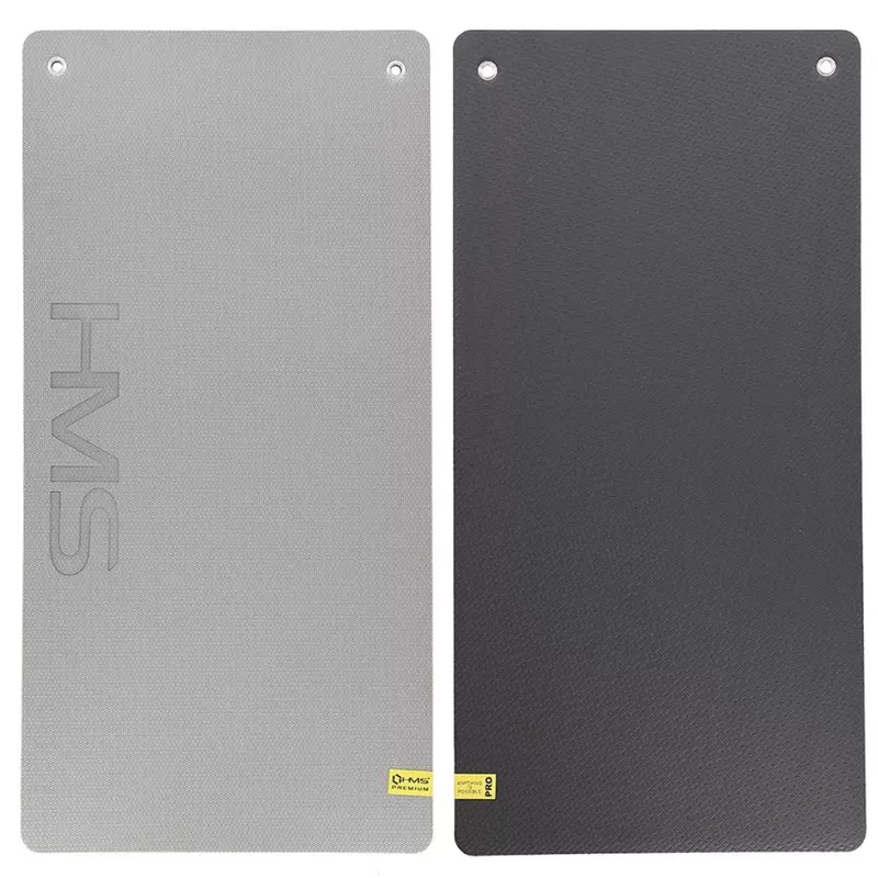Mata fitness klubowa z otworami HMS Premium MFK07 - szaro-czarna
