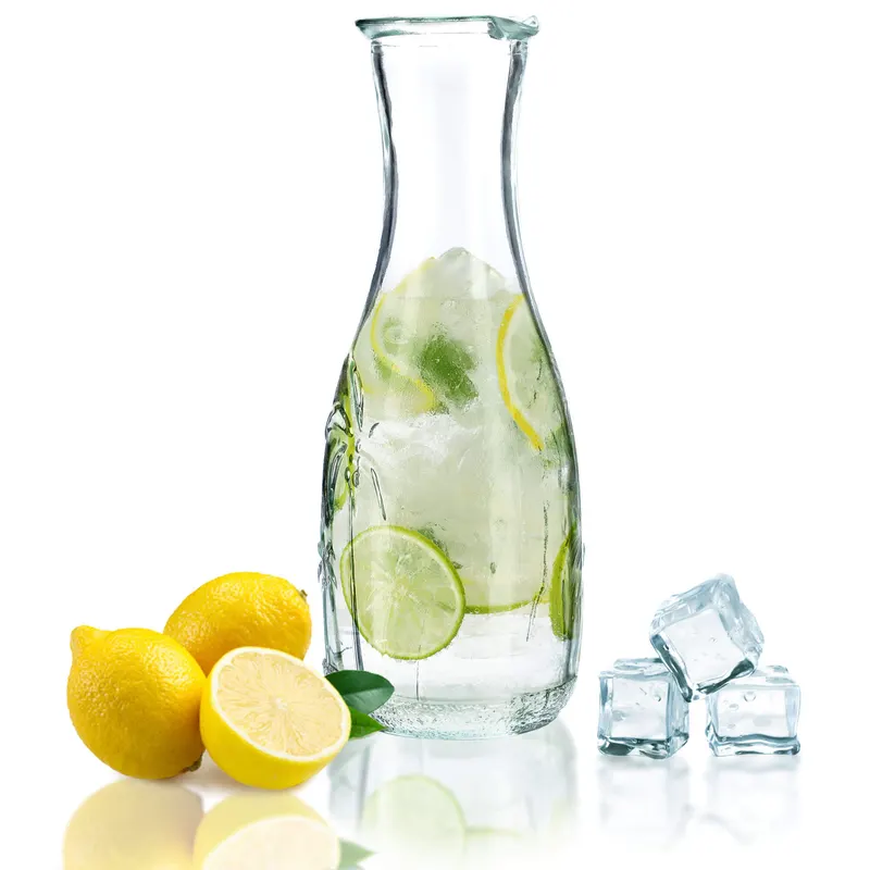 Szklana karafka do soku i zimnych napojów 1,2L