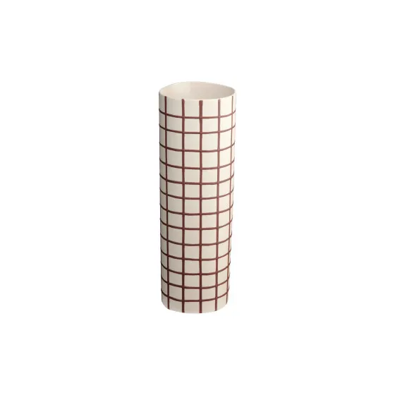 Wazon Asa Selection Bordeaux Squares, 8 x 25 cm