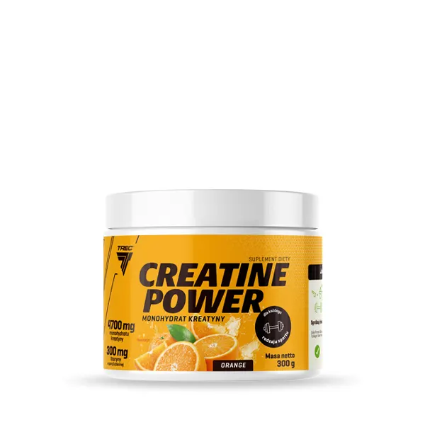 CREATINE POWER - monohydrat kreatyny z tauryną - Pomarańczowy - 300 g