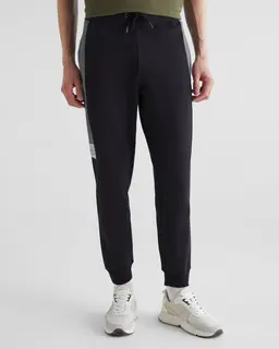 Gant Spodnie Dresowe Męskie Z Nadrukiem Regular Fit Czarne