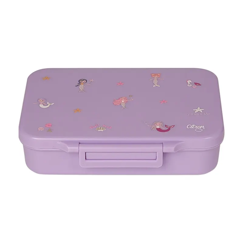 Lunch box tritanowy Mermaid One size Fioletowy
