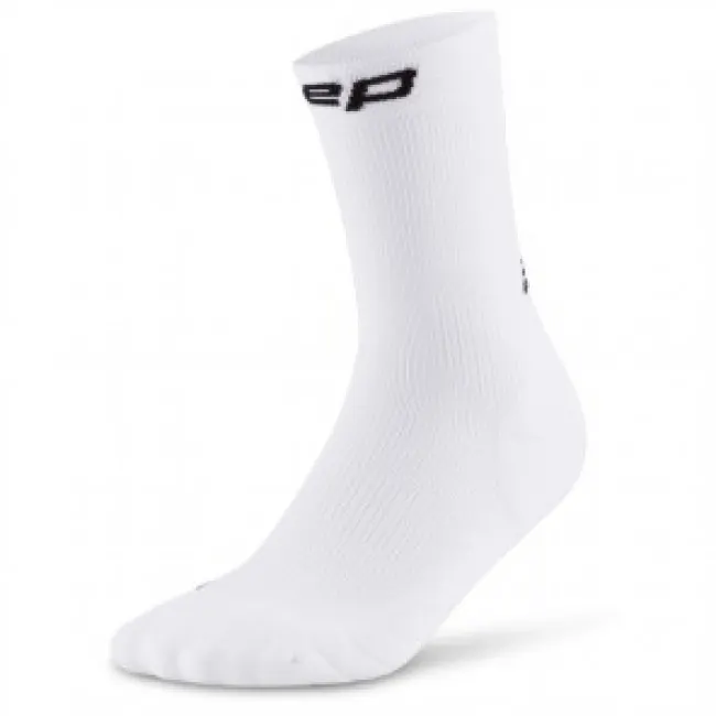 CEP Core Run Socks Mid Cut 5.0, skarpety biegowe, męskie, biały