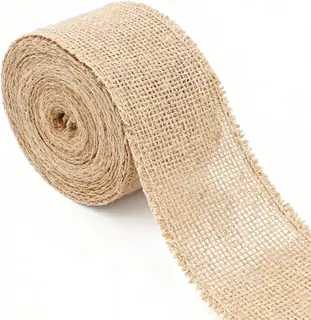 WSTĄŻKA JUTOWA 6CM 10M DEKORACYJNA NATURALNA UNIWERSALNA OZDOBNA TAŚMA