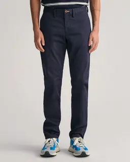 Gant Spodnie Męskie Slim Fit Granatowe