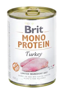 BRIT Mono Protein Turkey - mokra karma z indykiem dla psa - 400 g