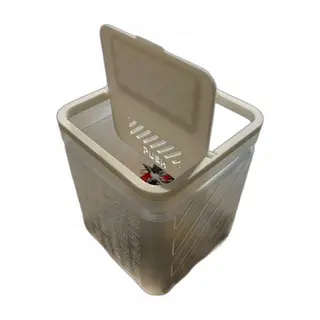 Kosz na śmieci Plastic Waste Bin - prostokątny, z pokrywą