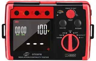MIERNIK REZYSTANCJI IZOLACJI TESTER INSTALACJI AUTO WYKRYWANIE AC DC LCD