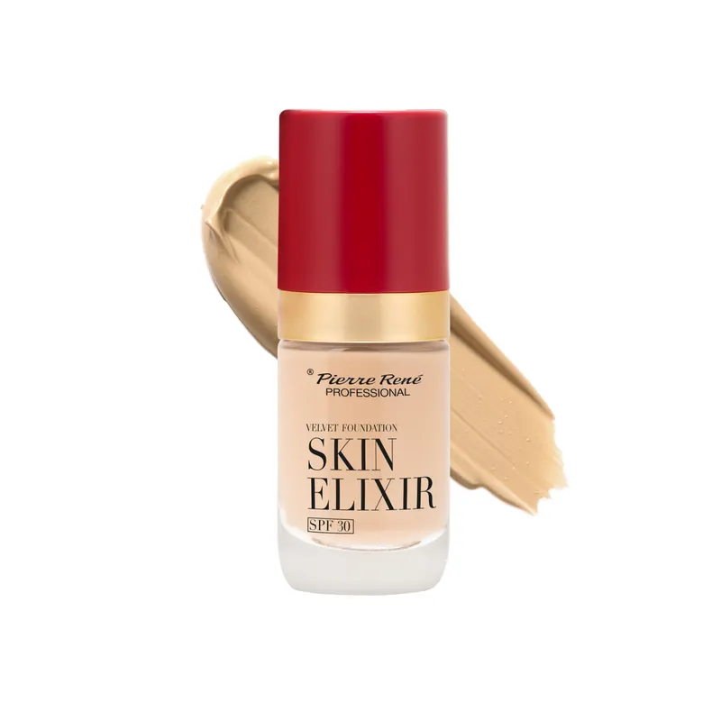 Pierre Rene Skin Elixir SPF30 Podkład Satynowy 01 Ivory Nude