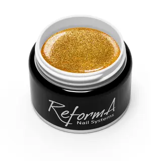 Painting Gel - Yellow Gold, złoty, brokatowy, metaliczny żel do paznokci, 7 g