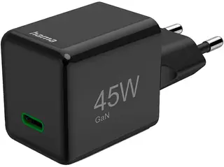 Ładowarka sieciowa HAMA Super Mini Power Delivery Quickcharge USB-C 45W Czarny