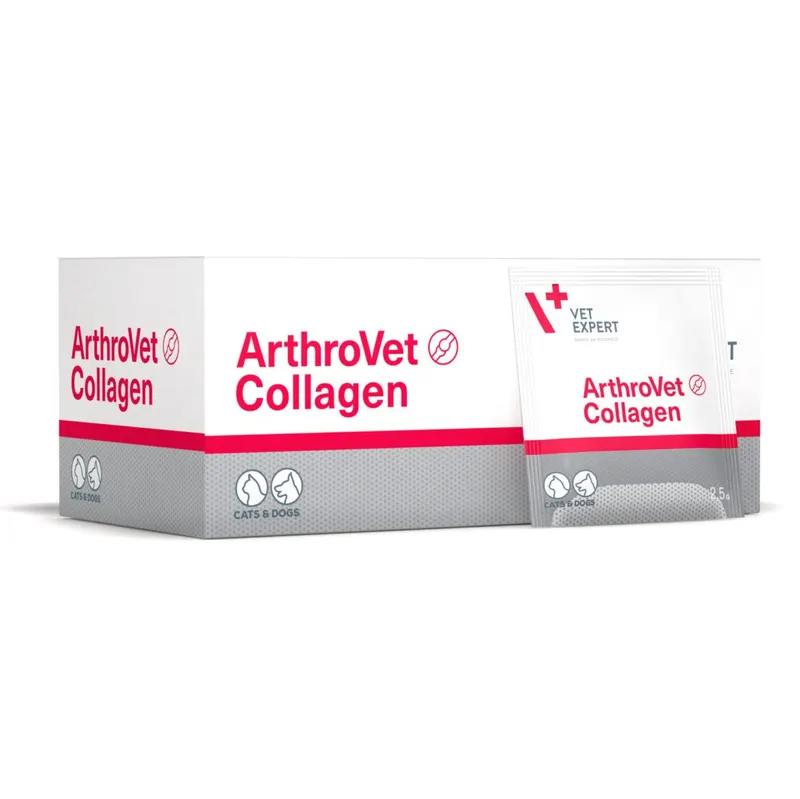 VETEXPERT ArthroVet Collagen - suplementy dla psa i kota - 60 saszetek