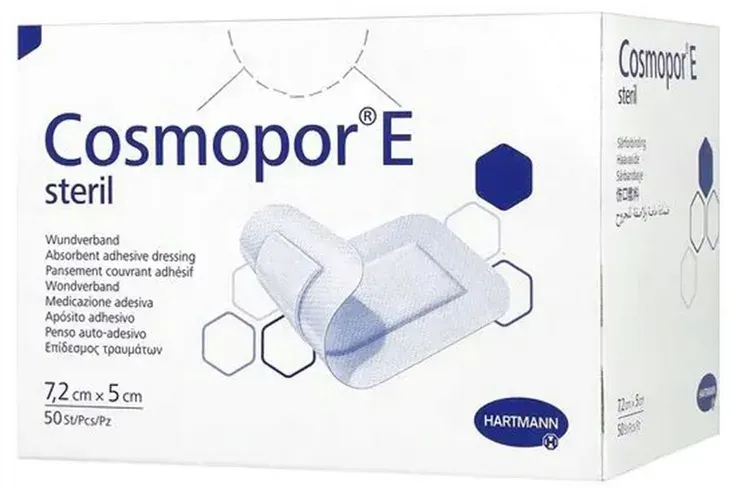 COSMOPOR E Steril opatrunek 7,2cm x 5cm 50szt