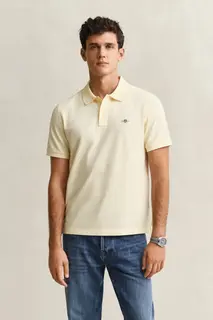 Gant Bawełniana Koszulka Polo Męska Z Krótkim Rękawem Regular Fit