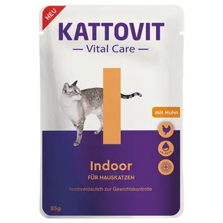 Kattovit Vital Care Indoor, saszetki z kurczakiem - 85 g