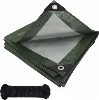 Plandeka okryciowa 4x5 m wodoszczelna z oczkami PE 120 g/m UV