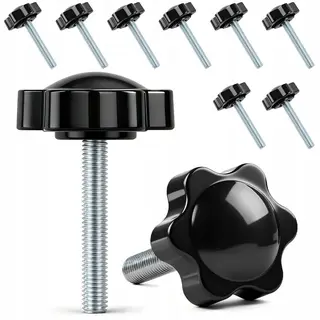 10 SZTUK OCYNKOWANYCH WKRĘTÓW GWIAZDOWYCH Z UCHWYTEM M6 X 40 MM