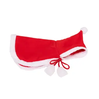 zooplus Exclusive peleryna Mikołaja, czerwono-biała - Rozmiar S: dł. grzbietu ok. 25 cm