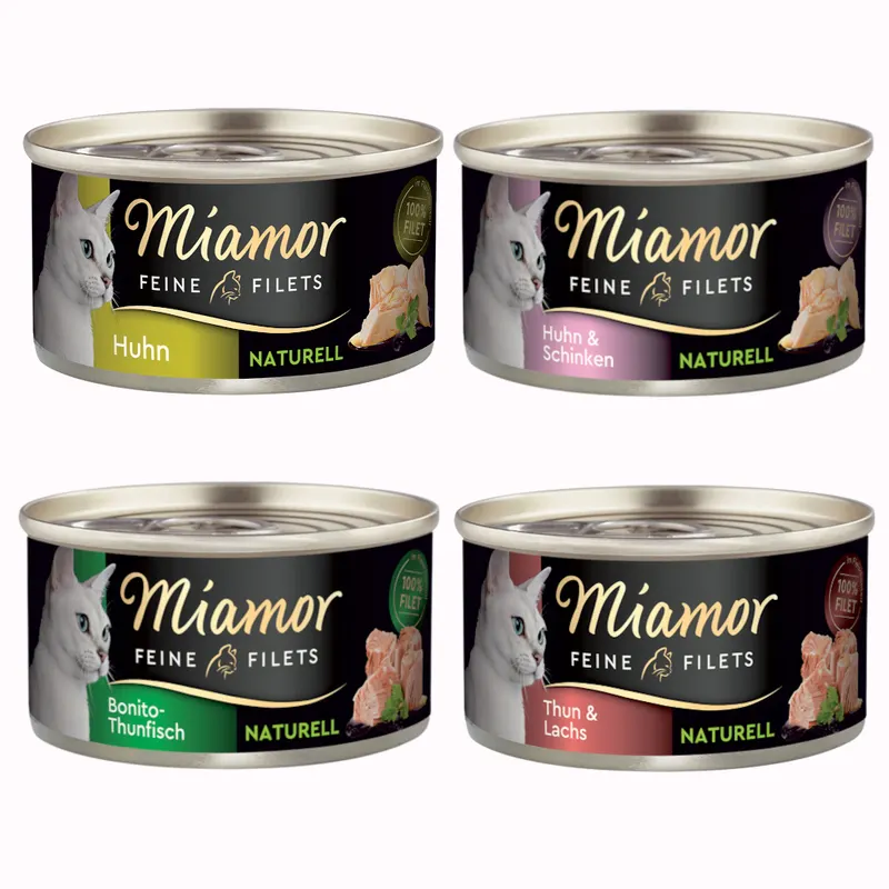 Pakiet próbny Miamor Feine Filets Naturelle, 12 x 80 g - Pakiet mieszany II