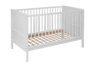 Łóżeczko dziecięce tapczan 120x60 bukowe 2w1 nelly biale