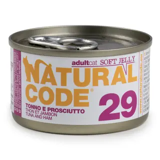 Natural Code Soft Jelly, 6 x 85 g - Tuńczyk i szynka
