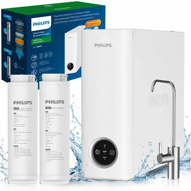 Filtr Odwróconej Osmozy PHILIPS AUT8960/10 z Mineralizacją Bez Zbiornika