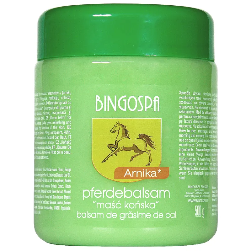 Maść końska ekstrakt z arniki 500 g BINGOSPA