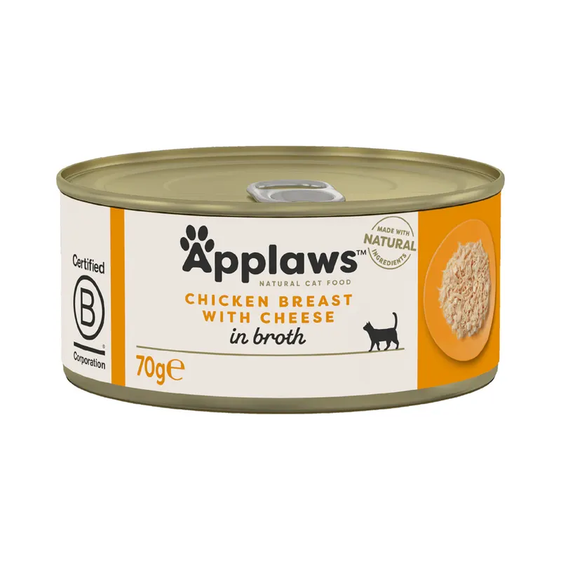 Applaws w bulionie, 12 x 70 g - Pierś z kurczaka z serem
