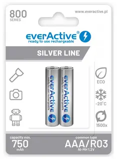 everActive Akumulatory R03/AAA 800 mAH blister 2 szt. technologia Ready To Use
