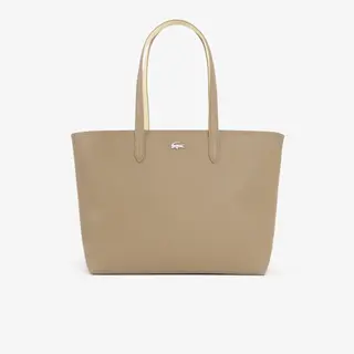 Lacoste Torba Tote Anna Na Zamek Brązowy