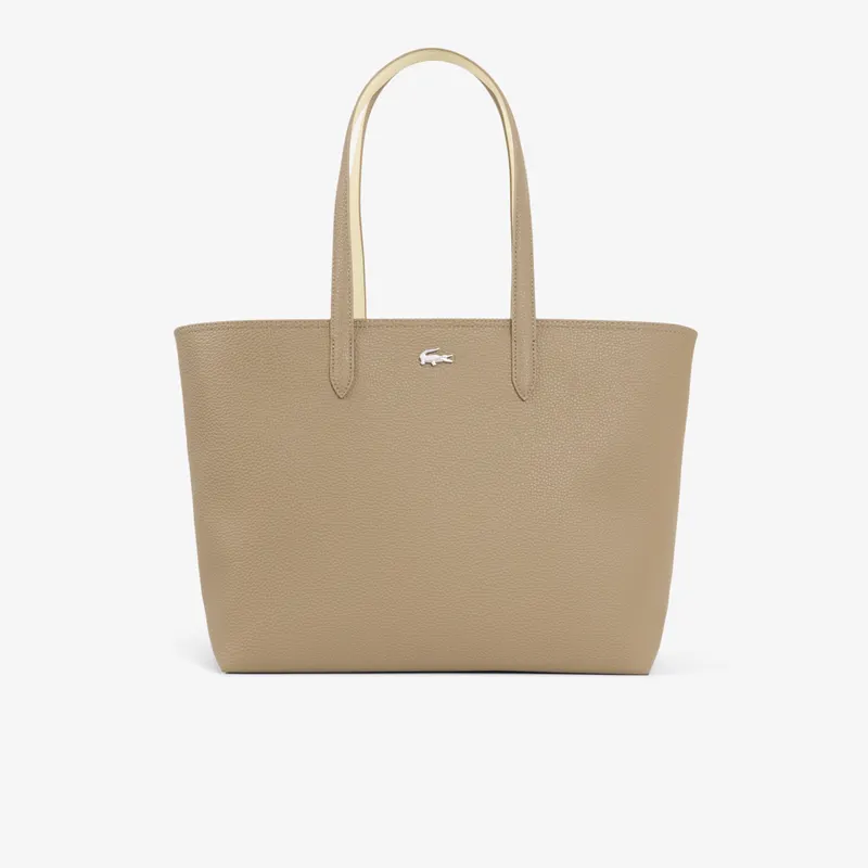 Lacoste Torba Tote Anna Na Zamek Brązowy