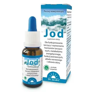 Jod w kroplach 20 ml DR. JACOBS - 400 porcji jodu po 1 kropli