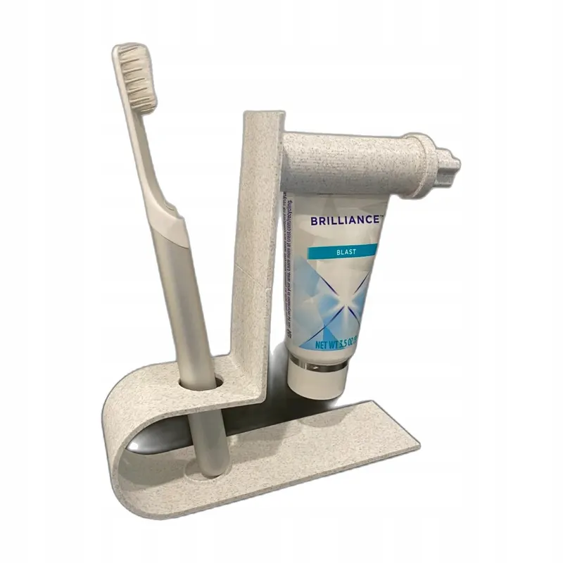 Organizer do szczoteczki i pasty CleanSqueeze szary