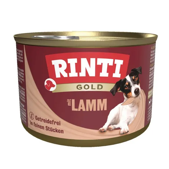 RINTI Gold Jagnięcina - mokra karma dla psa - 185g
