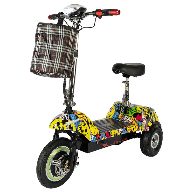 Hulajnoga elektryczna TWOFISH TF03 z siedziskiem 350W 48V 15Ah 28km/h żółta