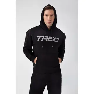 Czarna bluza męska z kapturem TW BASIC HOODIE 185 M BLACK - S