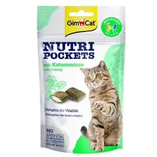 GIMCAT Nutri pockets Kocimiętka - przysmak dla kota - 60g