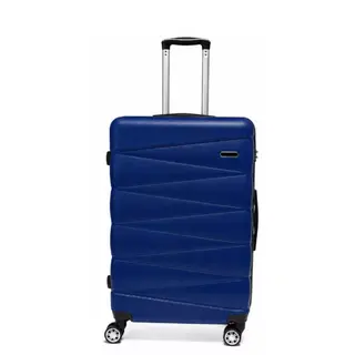 Walizka na kółkach Sapphire ST-2240 granatowa - średnia M DUO