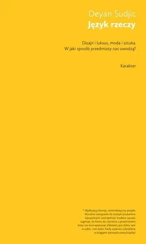 Język rzeczy Deyan Sudjic