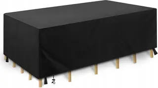 Pokrowiec na meble ogrodowe 213x132x74 cm WODOSZCZELNY UV czarny