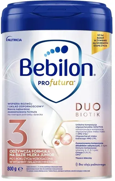Bebilon Mleko Modyfikowane Profutura Duo Biotik 3 Junior Po Roku 800g
