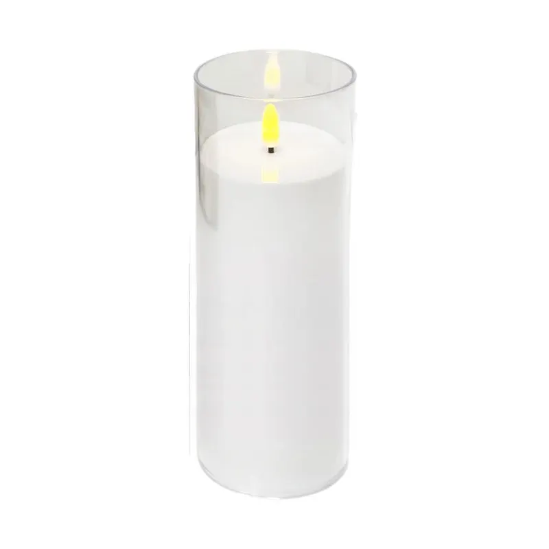 Świeca plast.LED biała 7x25cm 3xAAA/DIA7031