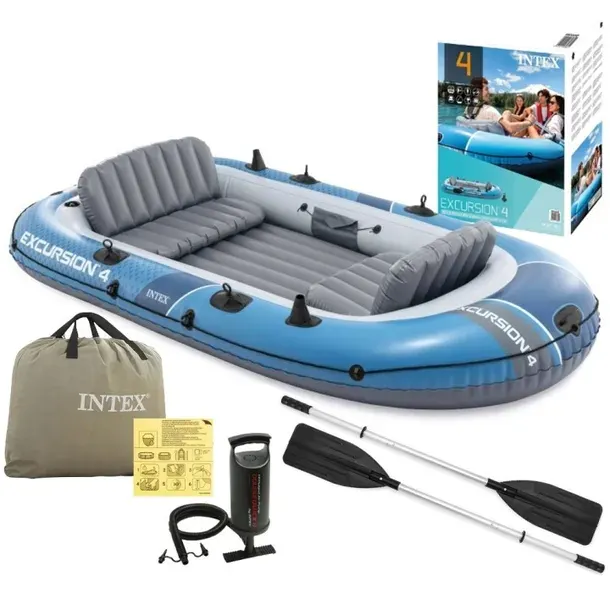 Ponton Excursion 4 z wyposażeniem Intex