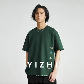 Men's American Retro Short-sleeved T-shirt Men's 2026 Summer New Loose Half-sleeved Embroidered Round Neck Bottoming Shirt