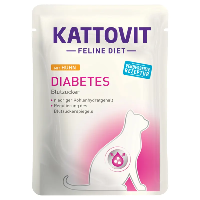 Kattovit Diabetes / Weight w saszetkach - Kurczak, 24 x 85 g