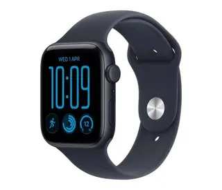 Apple Smartwatch Watch SE 3 GPS + Cellular, koperta 44mm z aluminium w kolorze północy, pasek sportowy w kolorze granatowym - rozmiar S/M