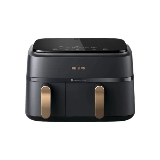 Frytkownica beztłuszczowa Philips Ovi Dual Basket Airfryer NA352/00 - podwójna